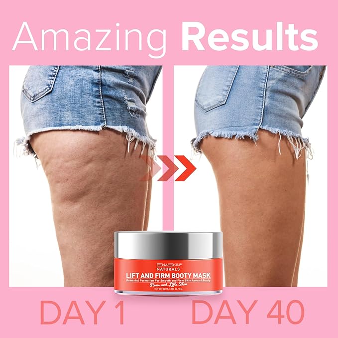 Enaskin Naturals Anti Cellulite Cream: Skin Firming and Tightening Lotion for Booty, Legs & Belly - Lifting Body Mask for Women Loose Skin, Lift & Firm Moisturizing Bum Bum Care-Velvo Beauty
