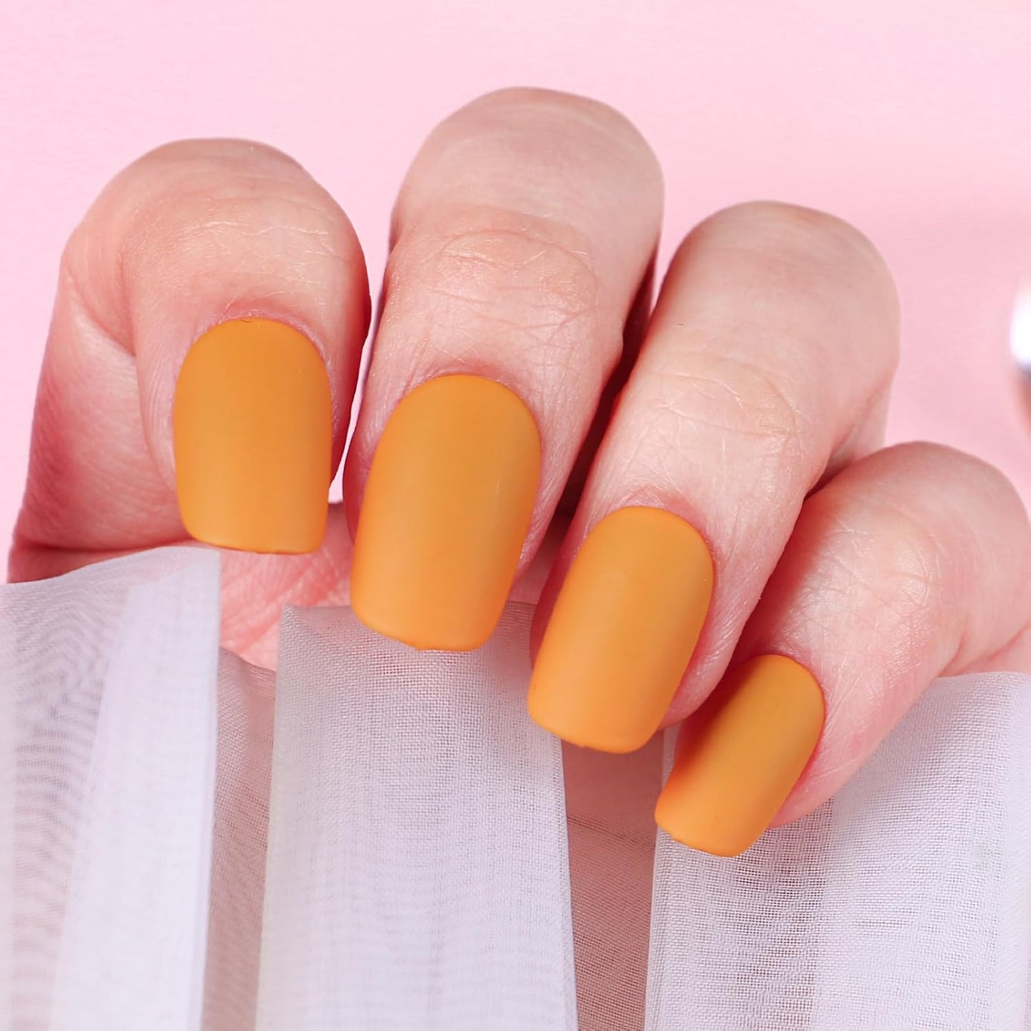 Matte Nail Polish Quick Dry Nail Lacquer for Nail Art Varnish, Mist Effect Matte Finish Velvet Nail Polish, 0.35 fl oz (Egg Yellow-02, 10 ML)-Velvo Beauty