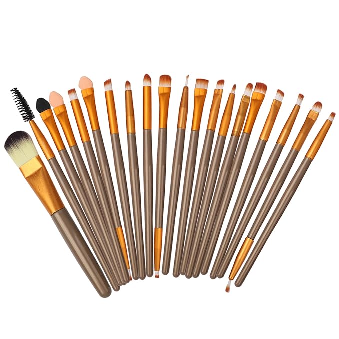 All in One Makeup Kit for Makeup storage bag 2X14 Colors Eyeshadow Palette Liquid Foundation Eyeliner Pencils Contouring Stick Lip Gloss Eyebrow Pencils 20Pcs Makeup Brushes etc For Women Girls Teens (Black)-Velvo Beauty