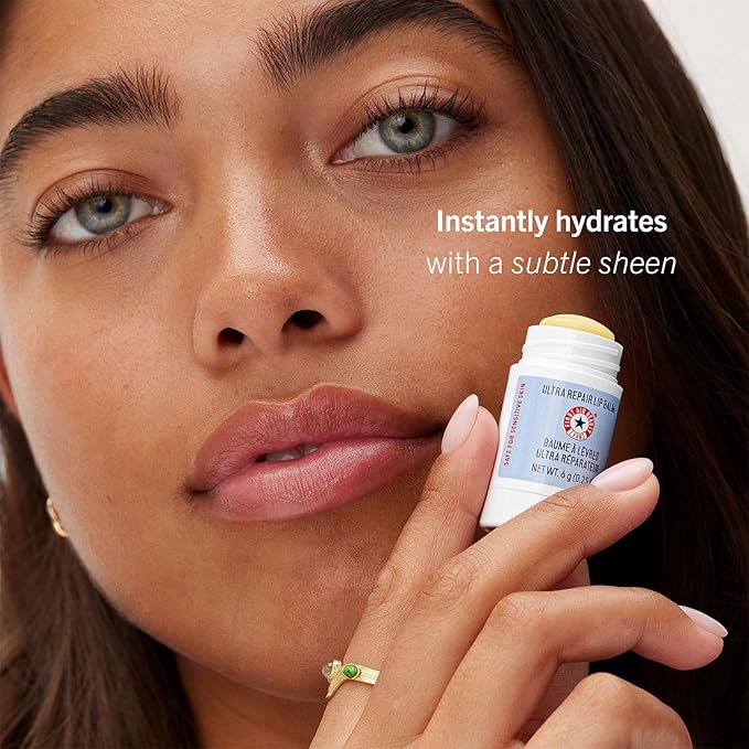 First Aid Beauty Ultra Repair Lip Balm – Instantly Hydrates to Leave Lips Soft, Supple + Plump – Concentrated Formula of Botanical Oils, Butters + Waxes – 0.25 oz-Velvo Beauty