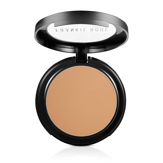 Frankie Rose Cosmetics Powder Foundation – Full Coverage Face Powder For Pores & Imperfections, Evens Out Skin Tone & Shine-Control | 58 Grams (Olive)-Velvo Beauty