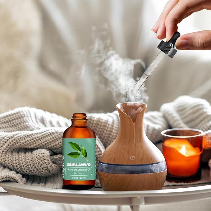 Organic Camphor Essential Oil for Damaged Hair Water Toner Spray for Face Skin Care Soaps Skin Hydration Bath Facial Mist Toner 118 ml-Velvo Beauty