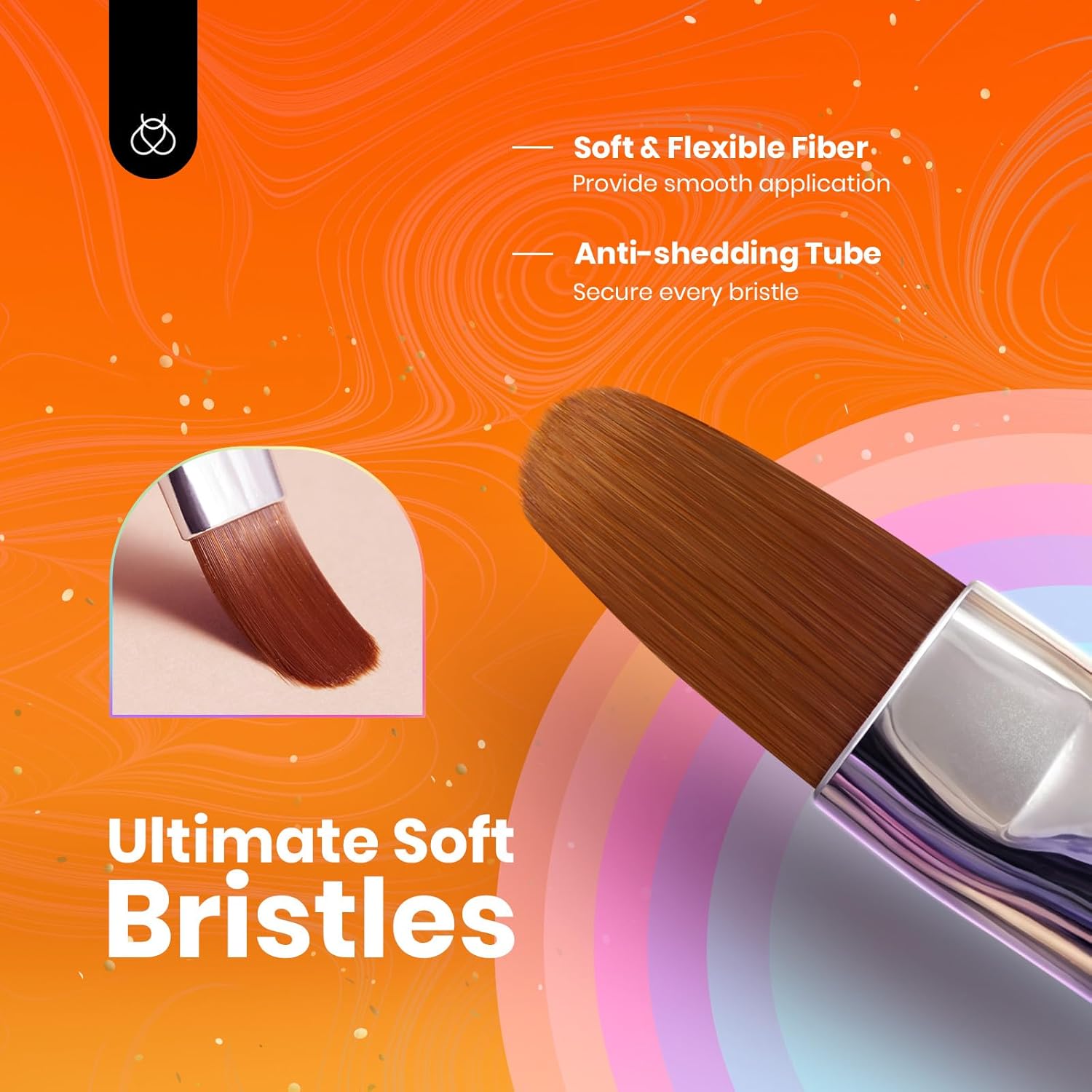 Beetles Gel Polish Nail Art Brushes, 6 Pcs Fingernail Art Design Pens, Wood Alloy Handle, Dotting Pen Clean Up Liner French Nail Brush Set, DIY Manicure Tools Gift for Women-Velvo Beauty