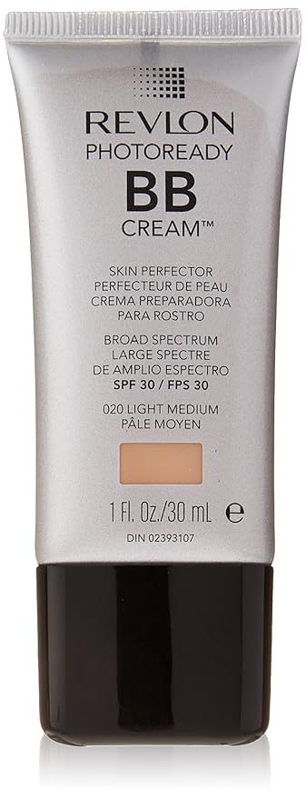 Revlon BB Cream, PhotoReady Face Makeup for All Skin Types, SPF 30, Light- Medium Coverage, Moisturizing & Hydrating Formula, 020 Light Medium, 1 Fl Oz-Velvo Beauty