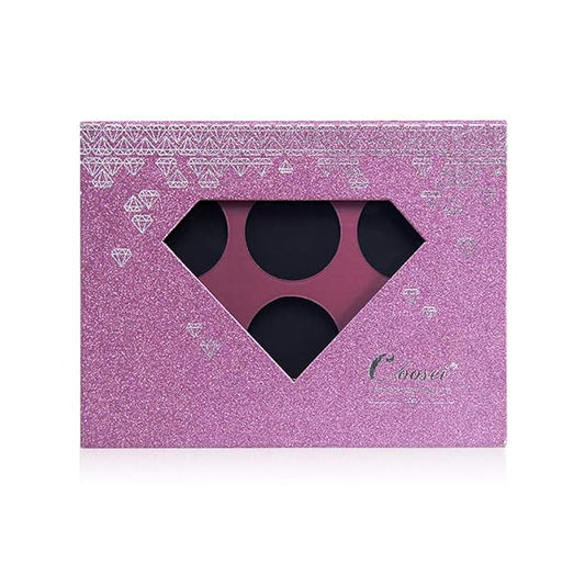 Medium-Sized Magnetic Makeup Palette with Diamond-Shaped Transparent Window-Velvo Beauty