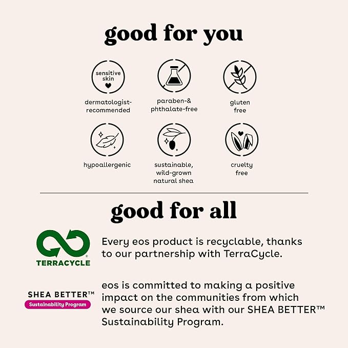 eos 100% Natural & Organic Lip Balm Sticks- Strawberry Sorbet, Vanilla Bean, Sweet Mint & Pomegranate Raspberry, Lip Care Products, 0.14 oz, 4-Pack-Velvo Beauty