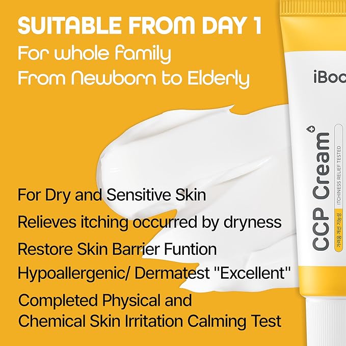 CCP Cream - 1.96 fl Oz - Barrier Hydrating & Moisturizing Cream with Ceramide, Centella asiatica extract and Panthenol for Kid & Adult, Hypoallergenic, Dermatest EXCELLENT-Velvo Beauty