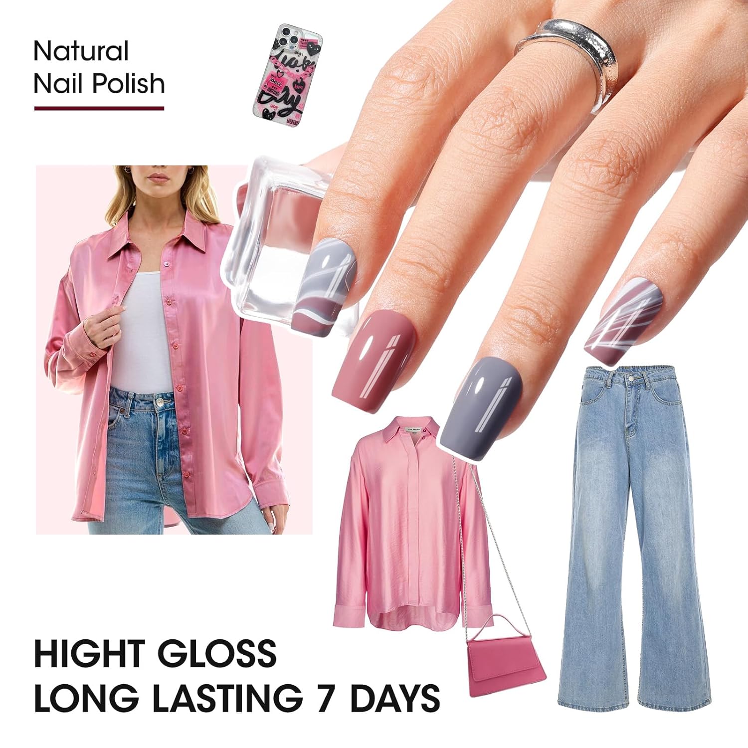 GELLEN 12 Colors Nail Polish Set, Fall Winter Trendy Air Dry Regular Nail Polish for Women Fingernail Toe Nails, Not UV Gel, Hema Free, Non-toxic, Black White Gray Nude Red Brown Gold Silver Set-Velvo Beauty