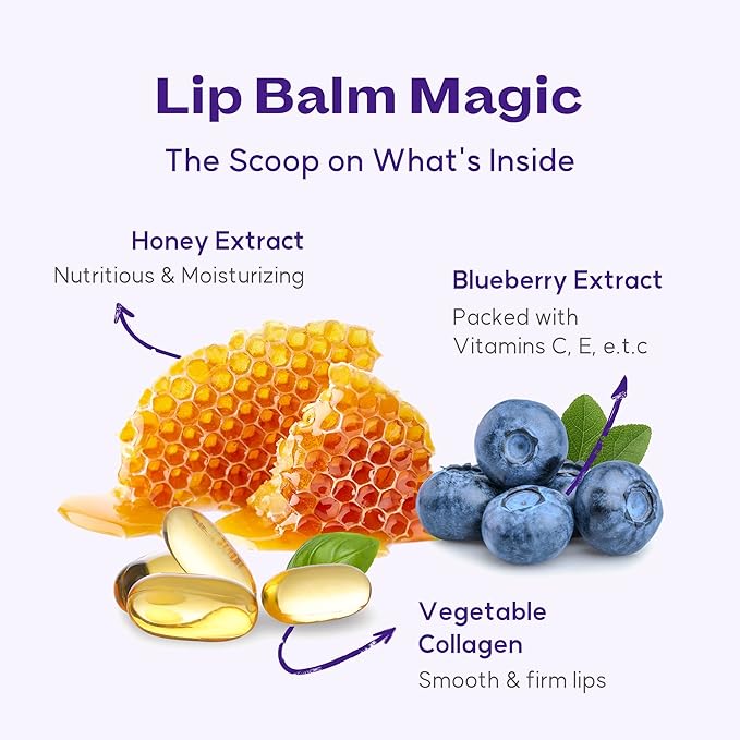 WELCOS FRUDIA Honey Lip Balm – Blueberry | Lip Exfoliating, Moisturizing & Volumizing Dewy Tinted Lip Balm | Organic Lip Balm for Dry & Chapped Lips w/Jeju Blueberry and Honey Extracts (0.33 oz)-Velvo Beauty