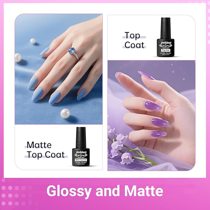 JEWHITENY Poly Gel Nail Kit 28 Colors Nude Gray Glitter with Nail Lamp Base Top Coats Builder Gel All-In-One Set Ideal for Designs DIY At Home Need U V Lamp Curing-Velvo Beauty