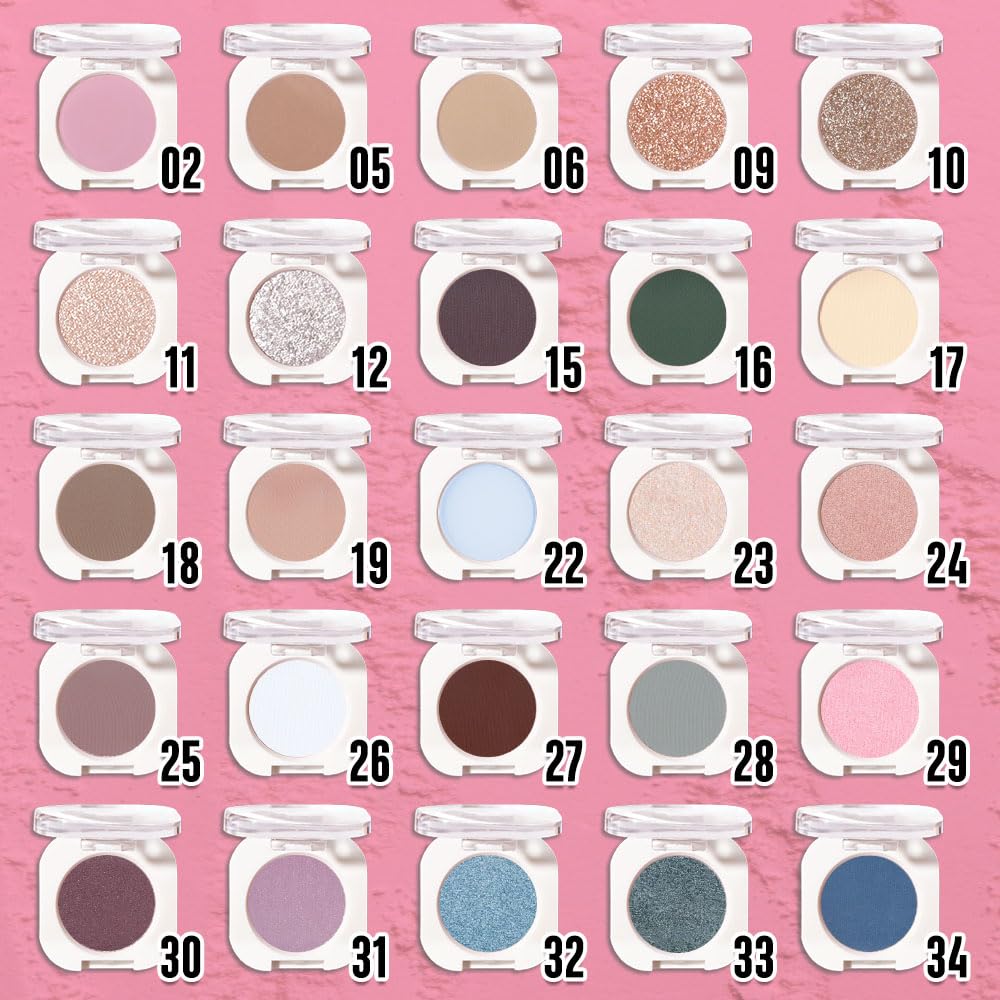 Single Matte Eye Shadow Palette Makeup, Light Peach Matte Eyeshadow for Women, Monochrome Eye Shadow Makeup, Pigmented Waterproof Sombras Para Ojos, Vegan, Talc, Paraben & Cruelty Free, 02-Velvo Beauty