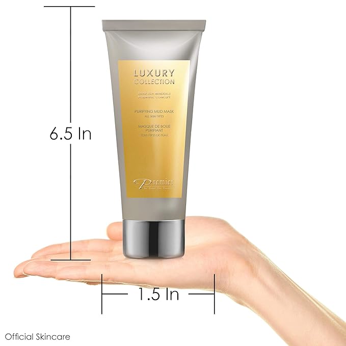 Premier Dead Sea mud mask, anti-aging skin care, pore refining mask, witch hazel, aloe vera gel, minerals, nutrients & antioxidants black face mask for body & facial mask skin care 4.4FL.oz-Velvo Beauty