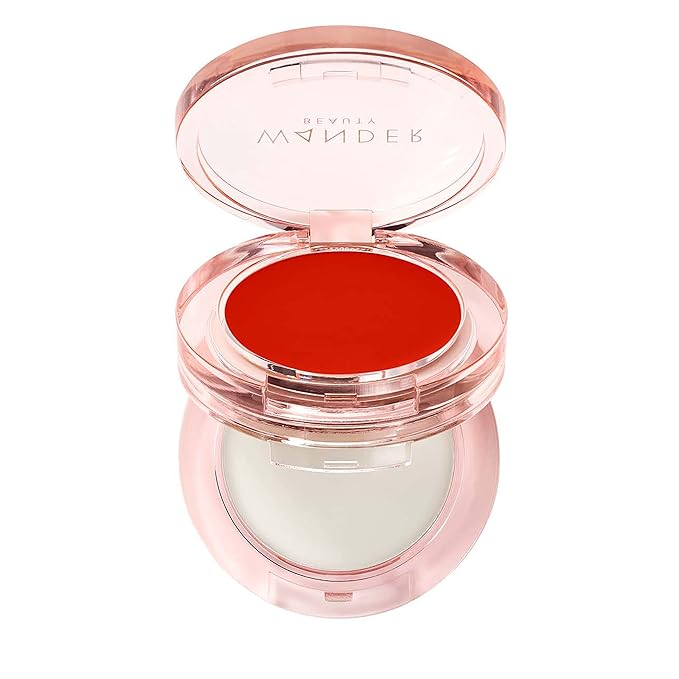 Wander Beauty Double Date Lip & Cheek - Be Mine/Swipe - 4-in-1 Cream Blush & Lip Tint - Blush, Lip Moisturizer, Lip Balm, & Eye Gloss - Multitasking Eye, Cheek, and Lip Makeup With Green Tea - 0.07 oz-Velvo Beauty