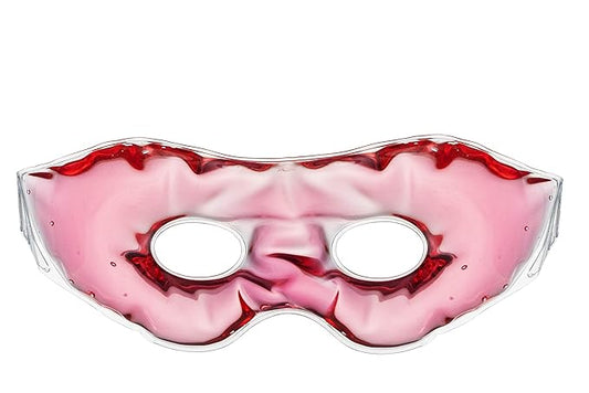 Gel Eye Mask for Puffiness and Dark Circles - Cooling Eye Masks for After Surgery and Headache/Stress Relief - Multiple Colors Available - Pink-Velvo Beauty