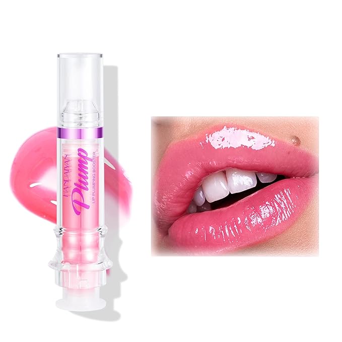 Natural Spicy Lip Plumping Booster Lip Plumping Oil，Lip Plumper Gloss, Ultra-Hydrating & Nourishing Plump and Pout Lip Plumper, Glossy Finish Fuller Lip Plumping Lip Gloss for Women Girls(05#)-Velvo Beauty