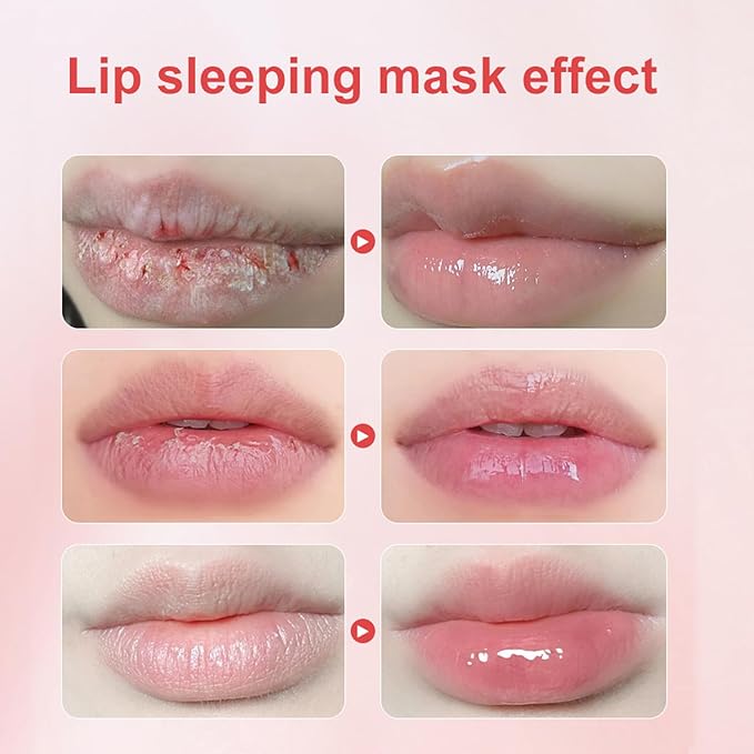 Bee Lip Balm Honey Pot, Apple Lime Sleeping Lip Mask Overnight Hydrating Dry and Crack Lip Exfoliator Scrubs Propolis Lip Balm (Apple Lime)-Velvo Beauty