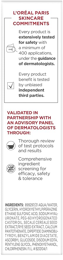 L'Oreal Paris Revitalift 1.5% Pure Hyaluronic Acid Face Serum + Triple Power Anti-Aging Face Moisturizer, 1 kit-Velvo Beauty