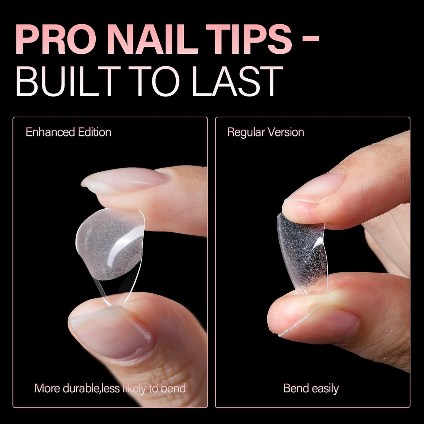 AILLSA Short Almond Nail Tips - Thickened Pre-shaped False Nail Tips Short Almond Shaped Half Matte Nails Tips, Fake Nails Extension 450pcs 15 Sizes with Storage Box-Velvo Beauty