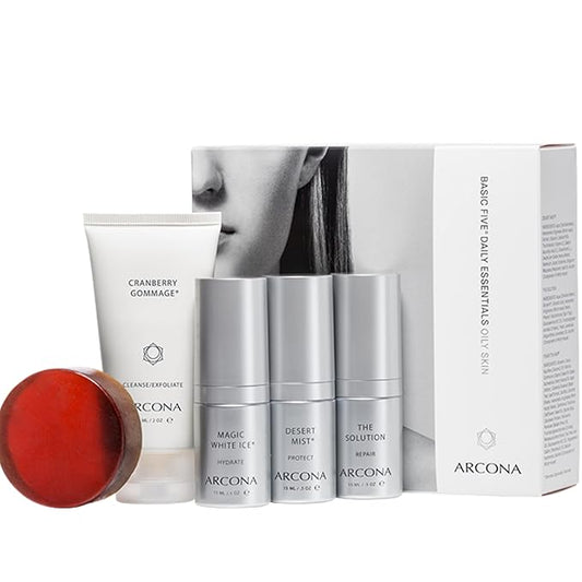 ARCONA Basic Five Daily Essesntials for Oily Skin - Made In The USA-Velvo Beauty