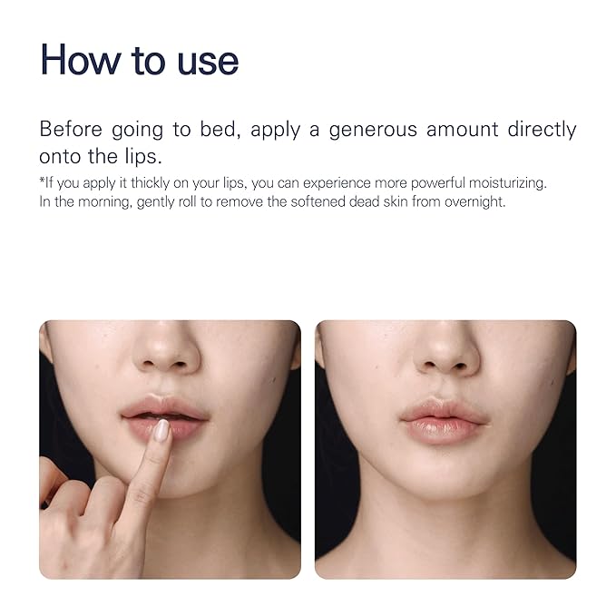 Perfect Sleep Lip Collagen 0.52fl.oz/15ml, Hydrolyzed Collagen+Rice Protein, Willow Bark Extract & Peptide to Nourish, Moisturize & Exfoliate the lips, Sleep-Beauty, Korean Overnight Lip Mask-Velvo Beauty