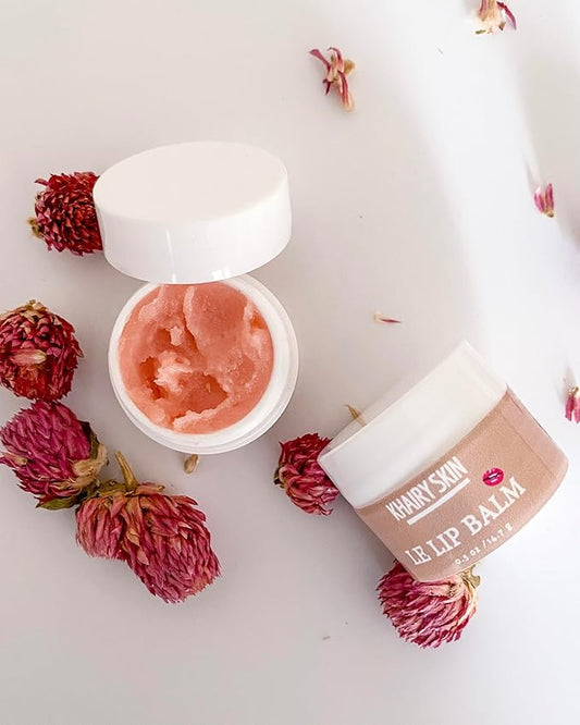 100% Natural Lip Balm and Lip Scrub Duo - Intensive Lip Care Therapy for Dry and Chapped Lips - Made with Cranberry Butter - 100% Vegan-Velvo Beauty