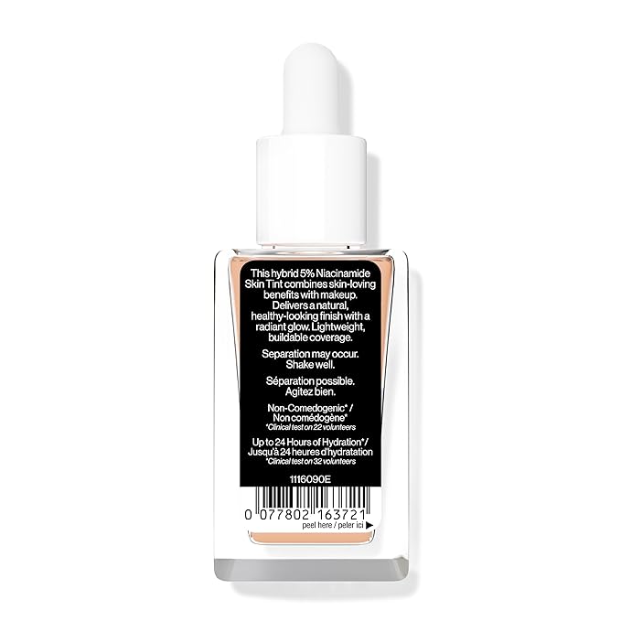wet n wild Bare Focus Skin Tint, 5% Niacinamide Enriched, Buildable Sheer Lightweight Coverage, Natural Radiant Finish, Hyaluronic & Vitamin Hydration Boost, Cruelty-Free & Vegan - Light-Velvo Beauty