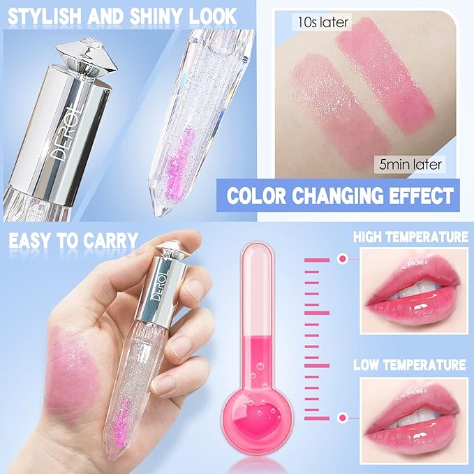 Color Changing Clear Liquid Blush for Cheeks and Lips, Moisturizing Multi-use Rouge Blush Gel, Magic Tinted Balm Waterproof Transparent Cream Liquid Blush, Glossy Shiny Finish Korean Blush Makeup -5ml-Velvo Beauty