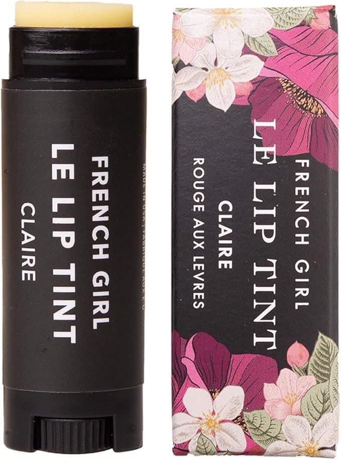 French Girl Le Lip Tint - Moisturizing & Hydrating Lip Balm for Sheer, Buildable Coverage & Shine, Clean Formula, Organic Ingredients, Vegan & Cruelty-Free-Velvo Beauty
