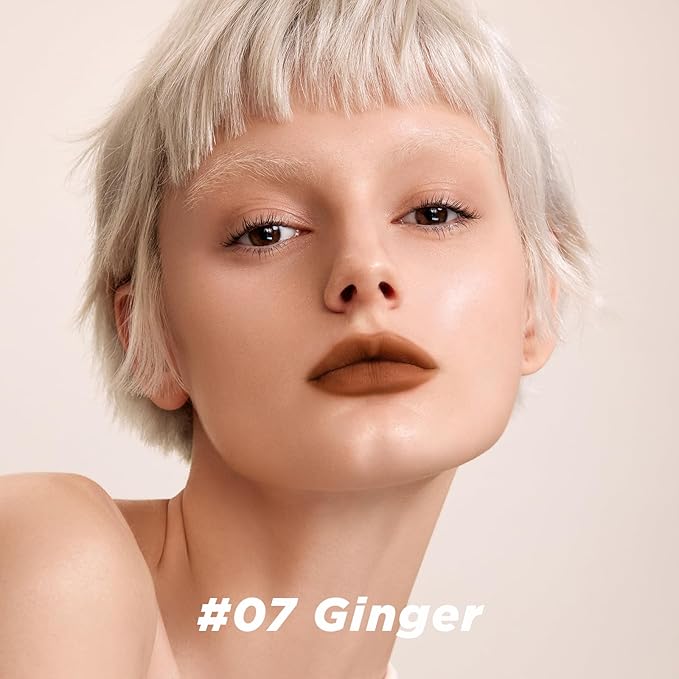 ITY Velvet Matte Finish Lip Stain-Mousse Textured Lip Clay, Orange Shade, Conceals Lip Lines, Rich Pigment Lip Tint Lipsticks, 0.14 oz (4g) in Ginger-Velvo Beauty