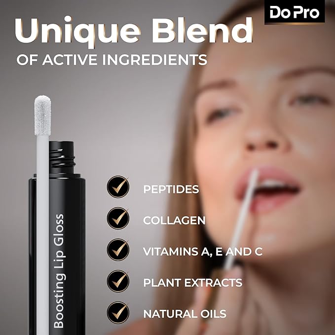 Gentle Lip Lift Stick Boost-In - Plumper Stick with Anti-Aging Stimulating Roller, Plumping Lip Stick with Hyaluronic Acid, Collagen, Vitamin C & E - Volumizing & Hydrating Lip Plumping Serum - 5ml-Velvo Beauty