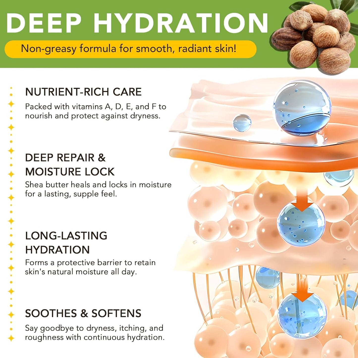 Shea Butter Raw Organic - 2 Pack, Natural Raw Unrefined Shea Butter Hand Cream, Moisturizing and Locking Water, Keeps Skin Healthy and Vibrant, 15.6 Oz-Velvo Beauty