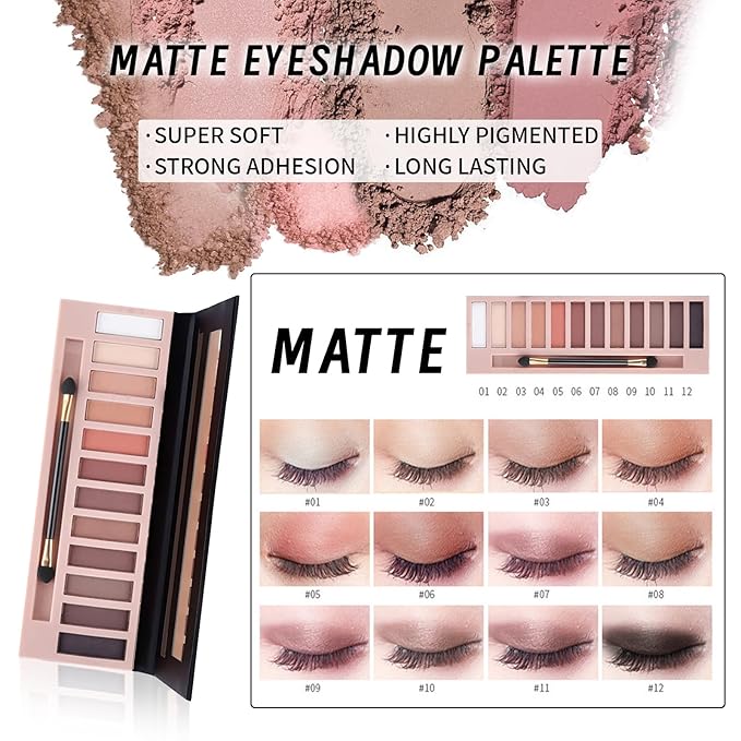 Makeup Set, Makeup Set Kit for Women, Makeup Present for Women Teens, Eyeshadow Foundation CC Cream Face Primer Counter stick, Brush Sponges Lipstick Set Eyebrow Pencil Mascara Eyeliner-Velvo Beauty