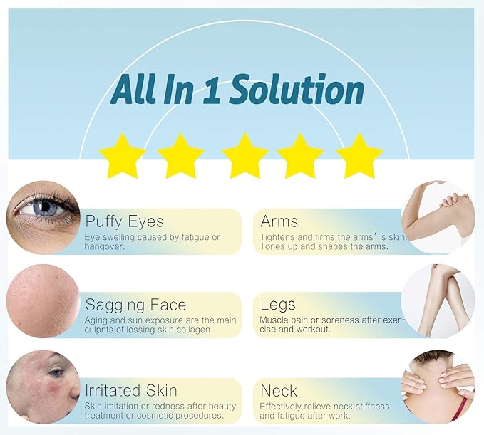 ESARORA Ice Roller for Face & Eye, Puffiness, Migraine, Pain Relief and Minor Injury, Skin Care Products-Velvo Beauty