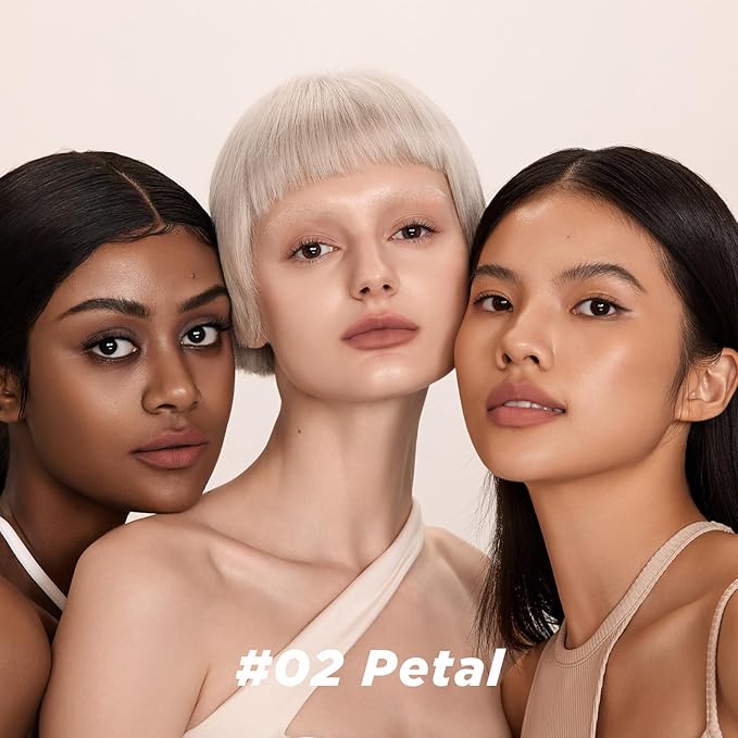 ITY Velvet Matte Finish Lip Stain-Mousse Textured Lip Clay, Nude Shade, Conceals Lip Lines, Rich Pigment Lip Tint Lipsticks, 0.14 oz (4g) in Petal-Velvo Beauty