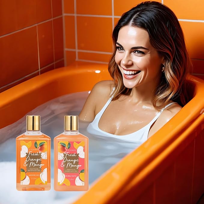 Mother's Day Gift for Mom - Luxury 20-Piece Tropical Spa Gift Set for Women, Bath & Body Care Kit with Shower Gel, Makeup Bag | Christmas, Valentine's, Birthday, Relaxation Gift for All Occasions-Velvo Beauty