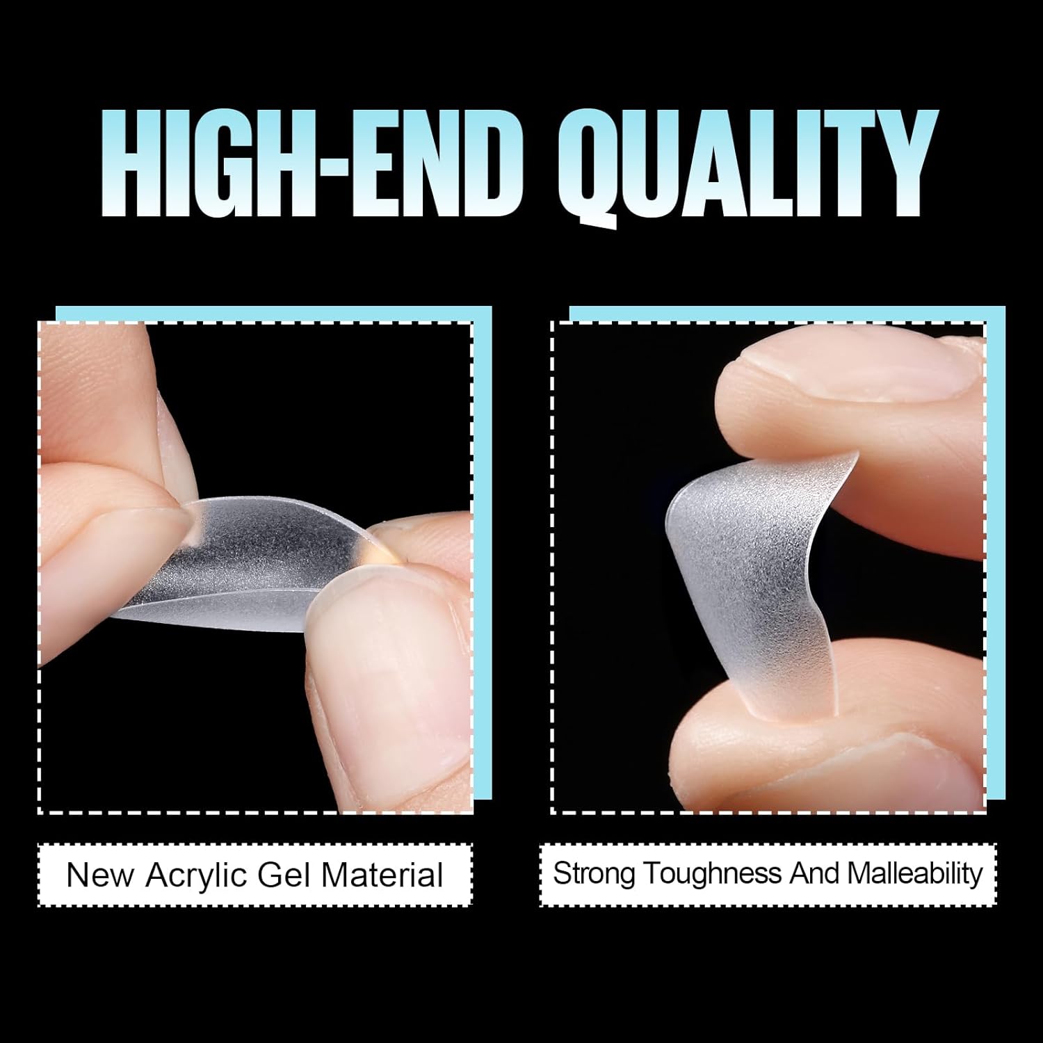 TOMICCA Short Coffin Gel Nail Tips, Full Cover Short Nail Tips, 360Pcs Soft Coffin Nails Matte Fake False Acrylic Press on Nail Home DIY Nail Salon 15 Sizes-Velvo Beauty