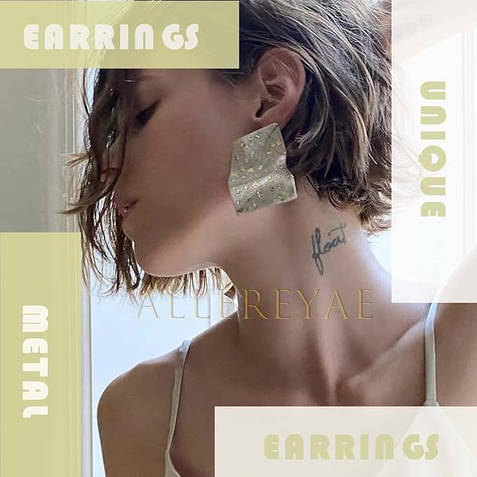 Bohemia Crystal Thunder Hoop Earrings Cz Lighting Bolt Studs Earrings Silver Lighting Drop Earrings Multiple Piecing Dot Earrings for Women and Girls-Velvo Beauty