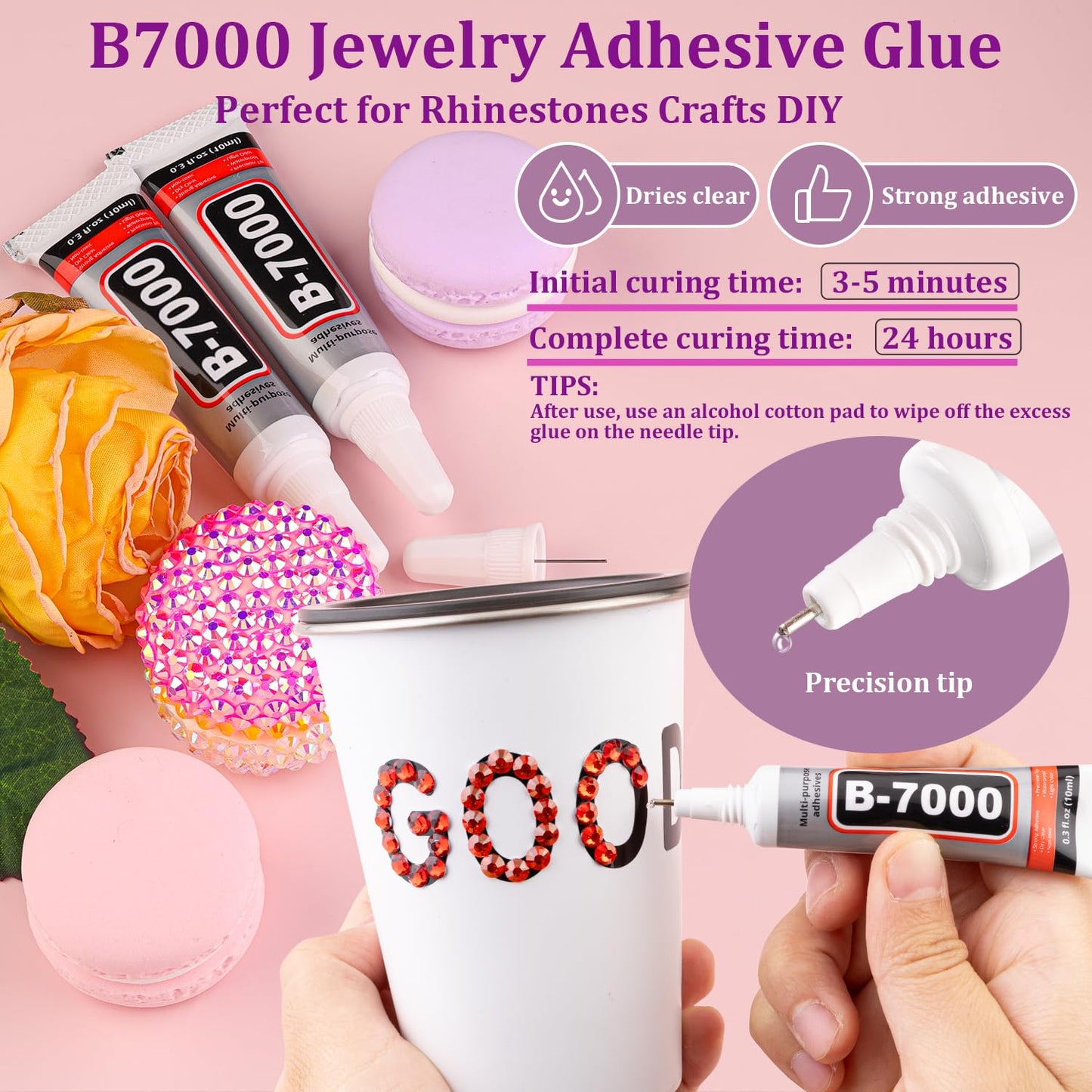 30000Pcs Red Rhinestones for Bedazzling with B7000 Jewelry Glue, Bedazzler Kit Flatback Gems, Resin Rhinestones for Crafting Crafts Clothing Shoes Fabric Nail Art Assorted Size 2/3/4/5/6mm-Velvo Beauty