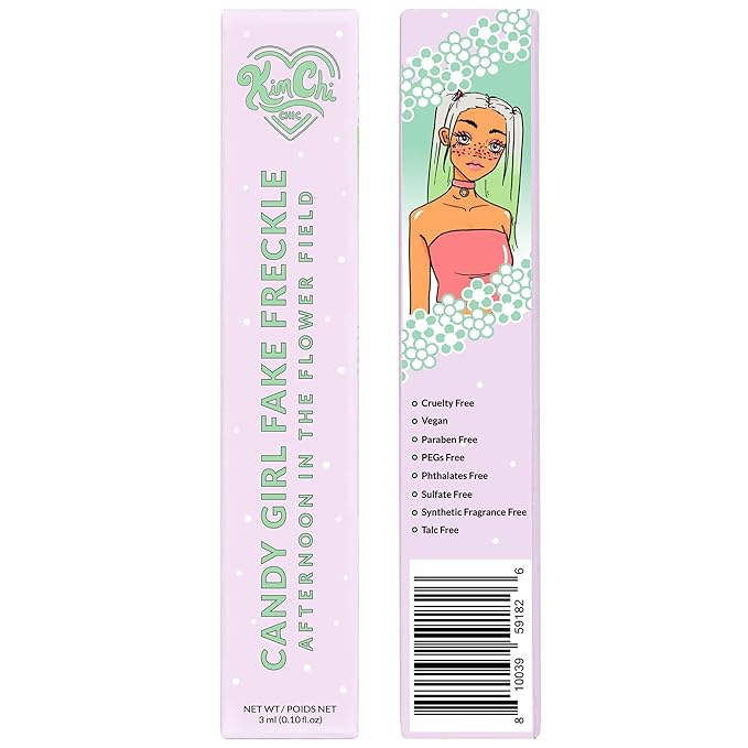 KimChi Chic Beauty Candy Girl Fake Freckle Pen, Natural-Looking and Fast-Drying Faux Freckles Face Makeup, Afternoon In The Flower Field Red-Brown Shade, 0.10 fl oz-Velvo Beauty