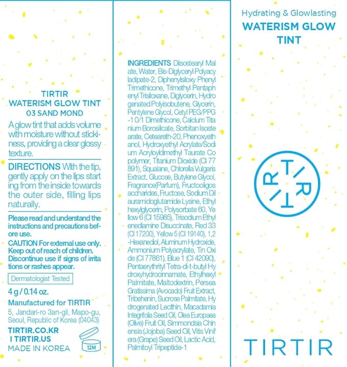 TIRTIR Waterism Glow Tint (03 Sand Mond, 0.14 Fl Oz (Pack of 1))-Velvo Beauty