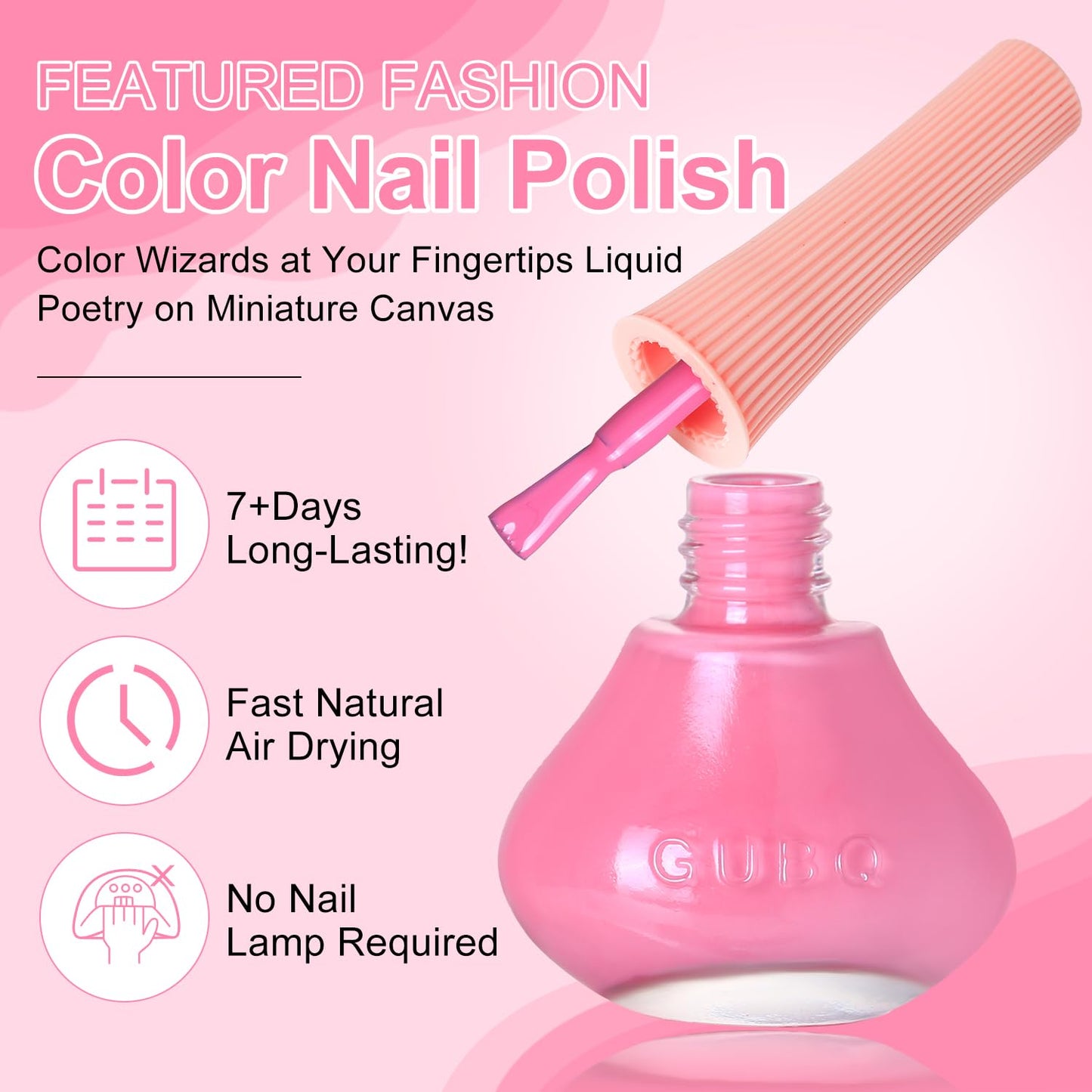 Major Dijit Hot Pink Quick Dry Regular Nail Polish - Nail Art Lacquer, 0.41 Fl Oz-Velvo Beauty