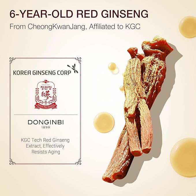 Donginbi Red Ginseng Moisturizing & Firming Set EX, Anti-Aging Korean Skin Care, Routine Kits for Smooth, Radiant Skin-Velvo Beauty