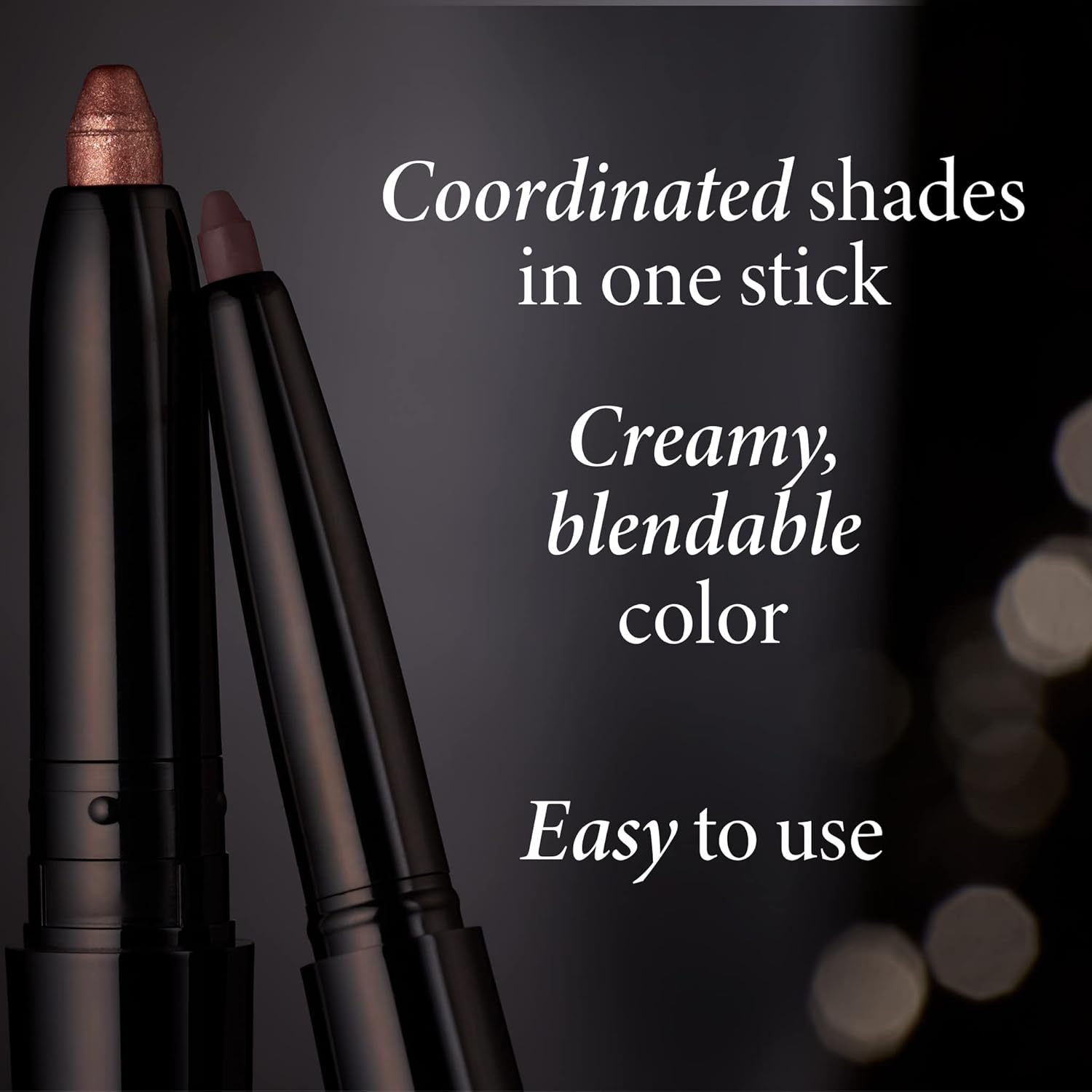 LAURA GELLER NEW YORK Swipe-n-Line Dual-Ended Eyeshadow + Eyeliner - Smokey (Charcoal/Shimmery Gray) - Cream Eyeshadow & Smooth Glide Eyeliner - Waterproof & Crease-free Color-Velvo Beauty