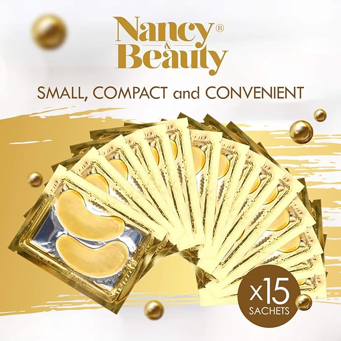 Under Eye Patches - 24K Gold Under Eye Mask, Dark Circles Under Eye Treatment Mask, Anti-Wrinkle Under Eye Bag Treatment for Puffy Eyes, Collagen Patch & Eye Mask Skincare, Under Eye Gel Pads 20 Pairs-Velvo Beauty