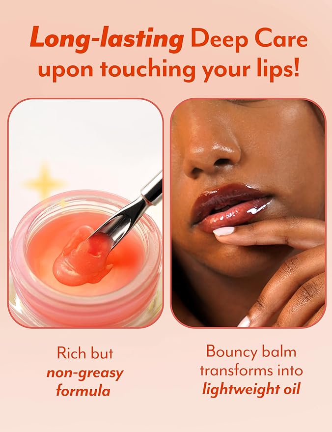 SelfBeauty Lip Mask - Rosehip & Collagen, Vegan Lip Balm, Lip Moisturizer, Overnight Hydrating Lip Treatment with Collagen Peptide, Lip Scrub Exfoliator Intensive Lip Repair, 0.51fl.oz-Velvo Beauty