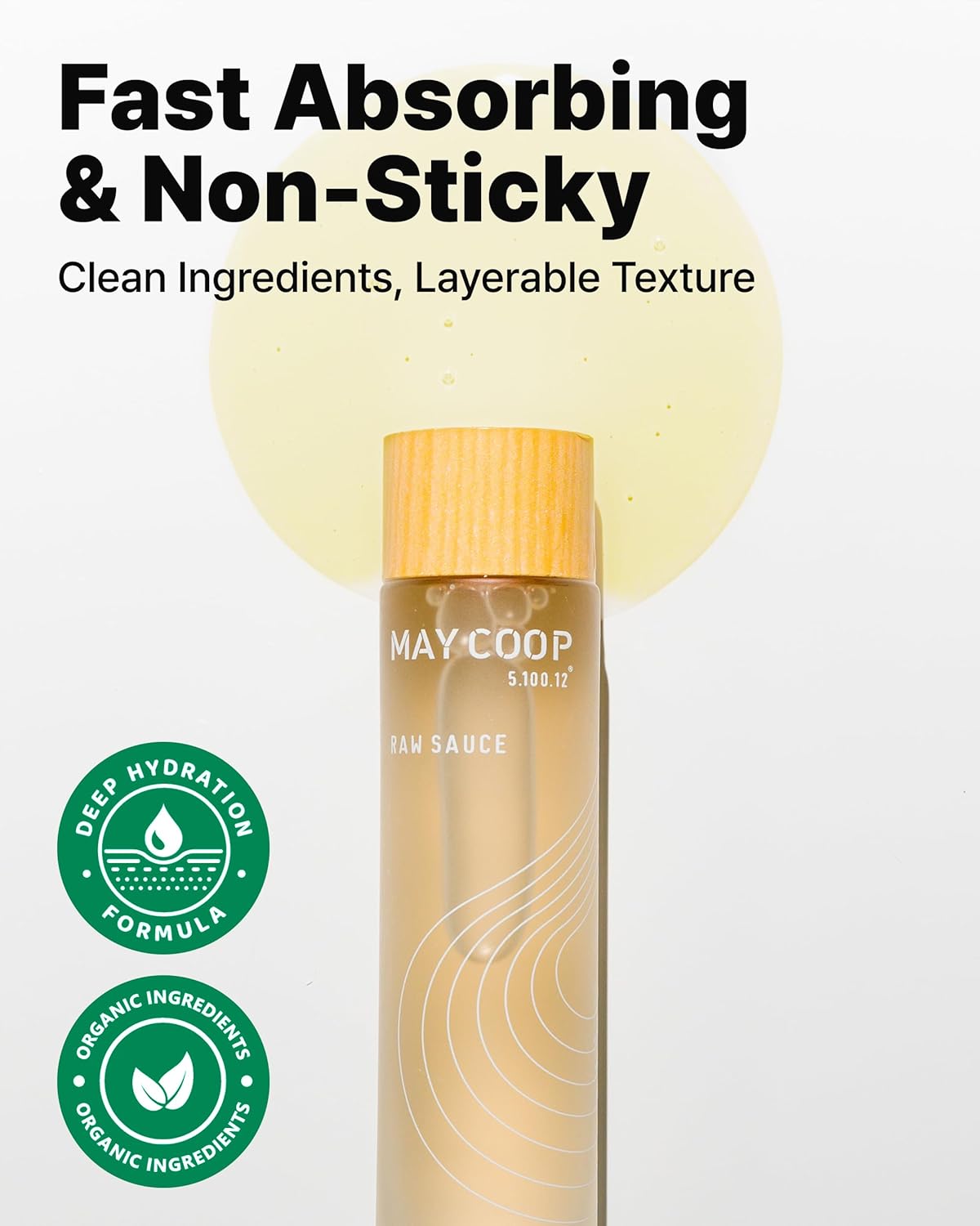 MAY COOP Moisture Essence Toner – Korean Hydrating & Nourishing Skincare for Dry Sensitive Skin with Wildcrafted Centella Asiatica, Rice Water & Birch Bark – Fast-Absorbing Texture – 5.07 fl. oz.-Velvo Beauty