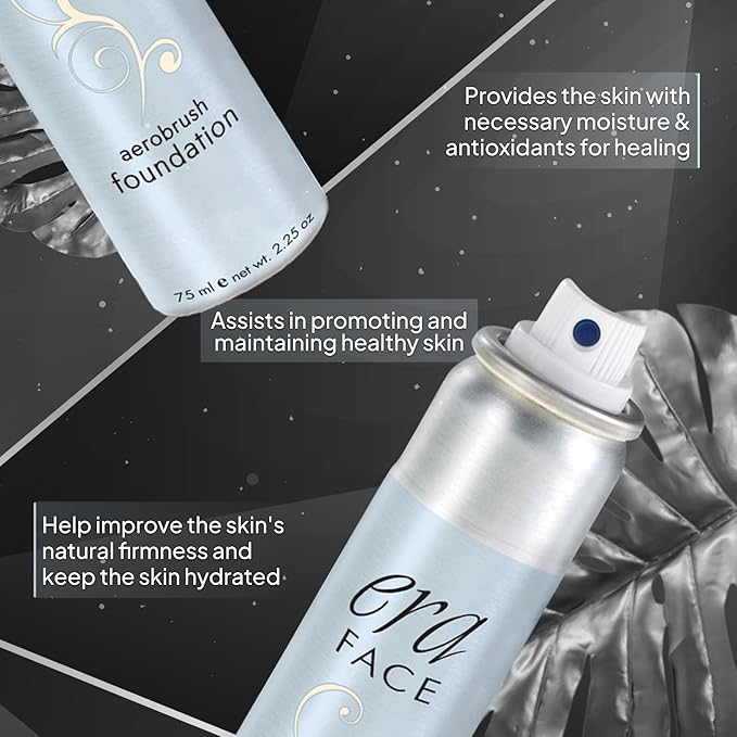 ERA Beauty ERA Face spray makeup (Y1 Creamy Vanilla, 2.25 oz) - airbrush foundation, everyday, buildable, professional spray on cosmetics-Velvo Beauty