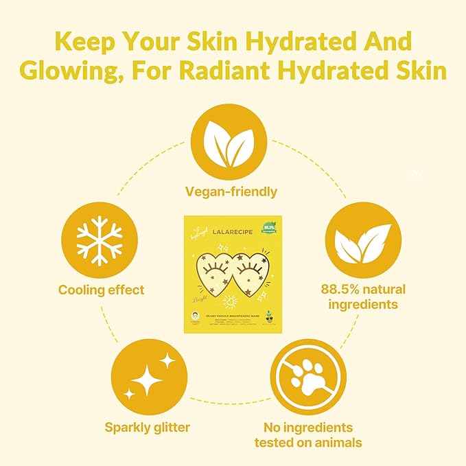 Heart goggle brightening mask-Velvo Beauty