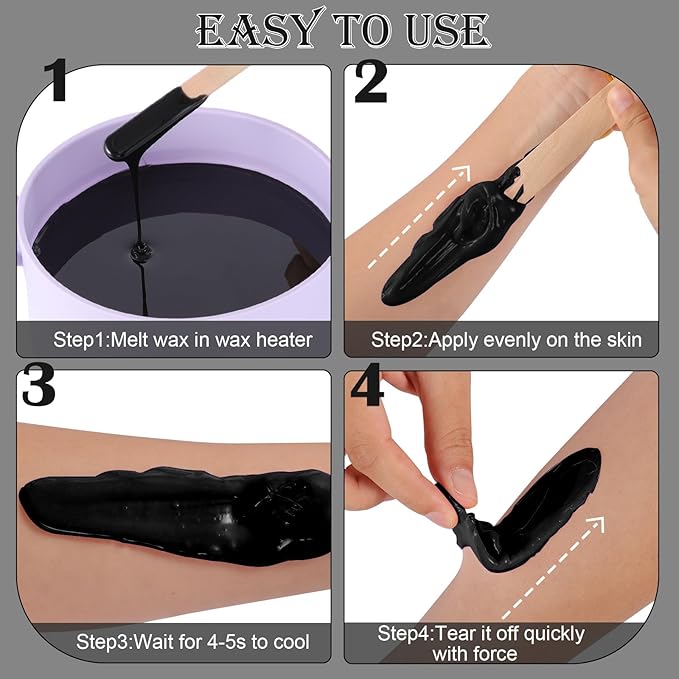 80oz Hard Wax Beads - Quick Hair Removal Waxing - Body, Leg, Back, Bikini - SPA Soft Waxness Salon At Home - Corase Hair Remove for Women Men-Velvo Beauty