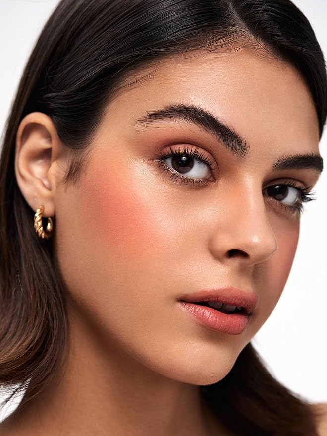 SHEGLAM Divine Flush Matte Blush Powder - Highly Pigmented, Non-Fading, Long Lasting, Lightweight, Natural Face Makeup - Tangerine-Velvo Beauty